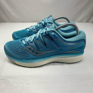 Saucony Triumph ISO 5 Blue Running Shoes Lace Up Women’s Size 9.5 S10462-2